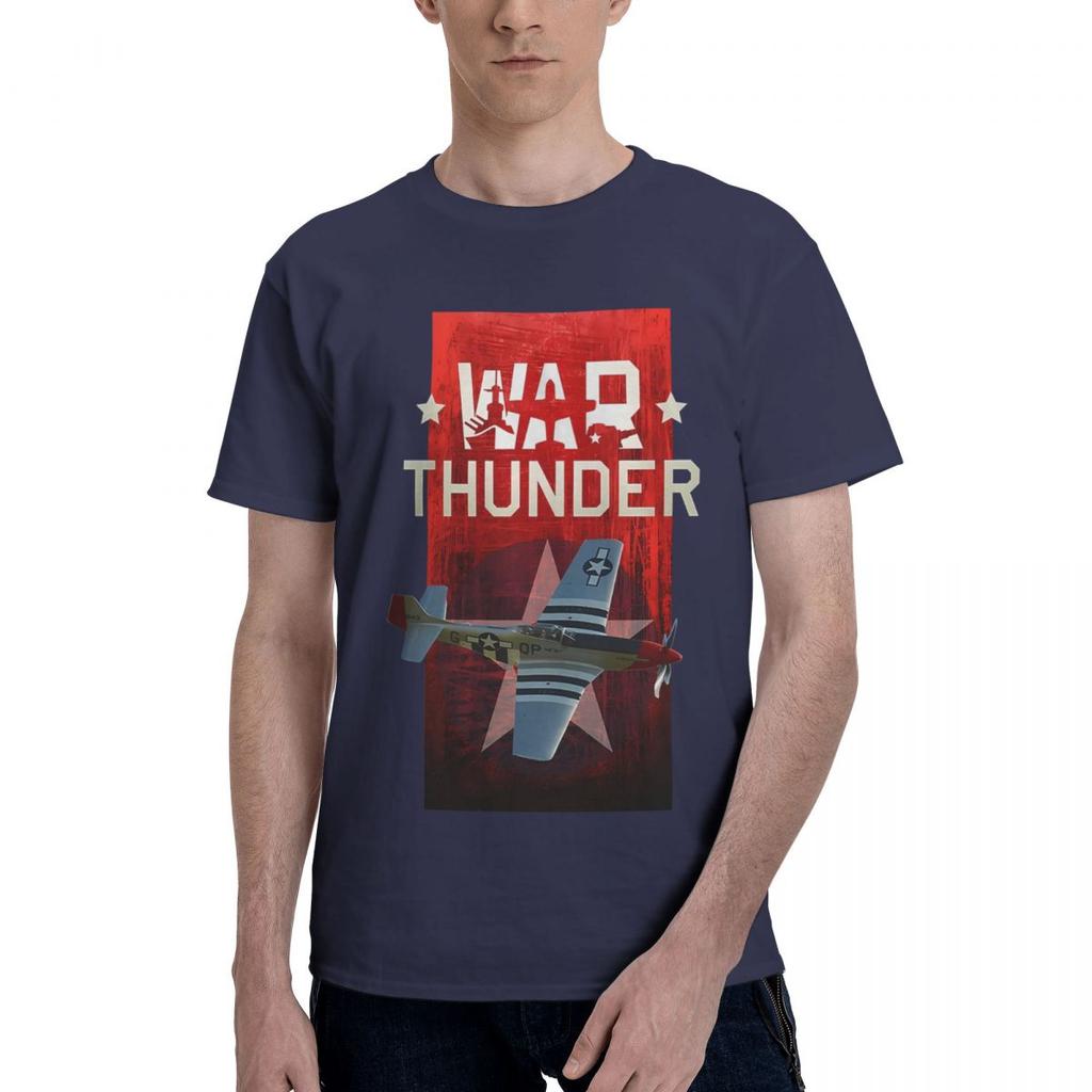 War Thunder Game Airplane 100 Cotton Casual Breathable Confortable Shirt Short Sleeve TShirt Men TShirt
