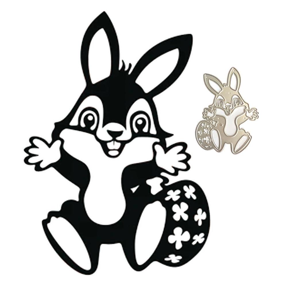 Rabbit Metal Cutting Dies Stencils for DIY Scrapbooking Decorative Embossing Paper Cards Template Decor Die Cuts