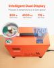 VEVOR PCP Air Compressor, 800W Dual-Cylinder PCP Airgun Compressor 4500PSI/30Mpa with Built-in Fan Cooling System