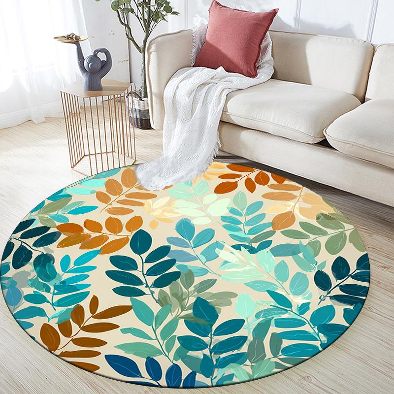 

Colorful pattern round rug,Carpet Rug for Living Room Bedroom Sofa Playroom Decor,Non-slip Floor Mat,Holiday Gifts and Birthday Gifts. 80cmx80cm