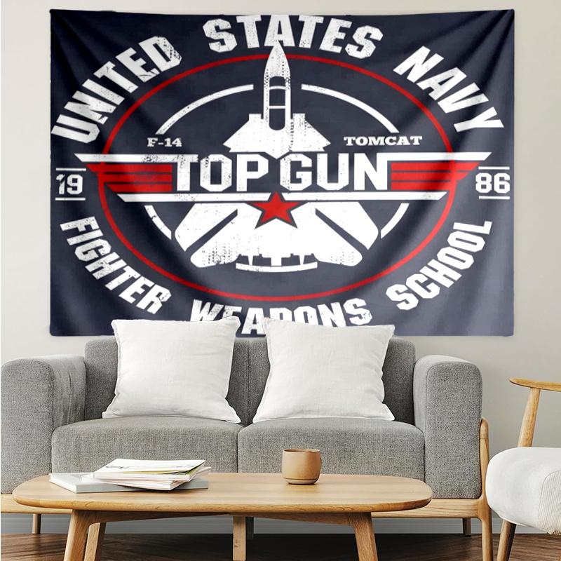 Top Gun Wall Hanging Tapestry Wall Cloth Tapestries Decor Wall Bedroom Decoration