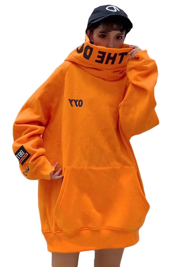 Gergeous Oversized Y2K Plus Sickly Cute Size Women's Fleece-Lined Sweatshirt/Hoodie, Style, Pullover, Fall/Winter Top, Cute, Gothic, Warm, Casual,