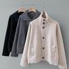 New ArrivalS Open Run Women S Pocket High Neck Long Sleeve Knit Cardigan