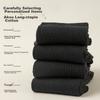 MiiOW Men's Summer Socks, Pure Cotton Short Socks, Antibacterial, Odor-Resistant, Breathable, Anti-Pilling, Black Athletic Mid-Calf Socks