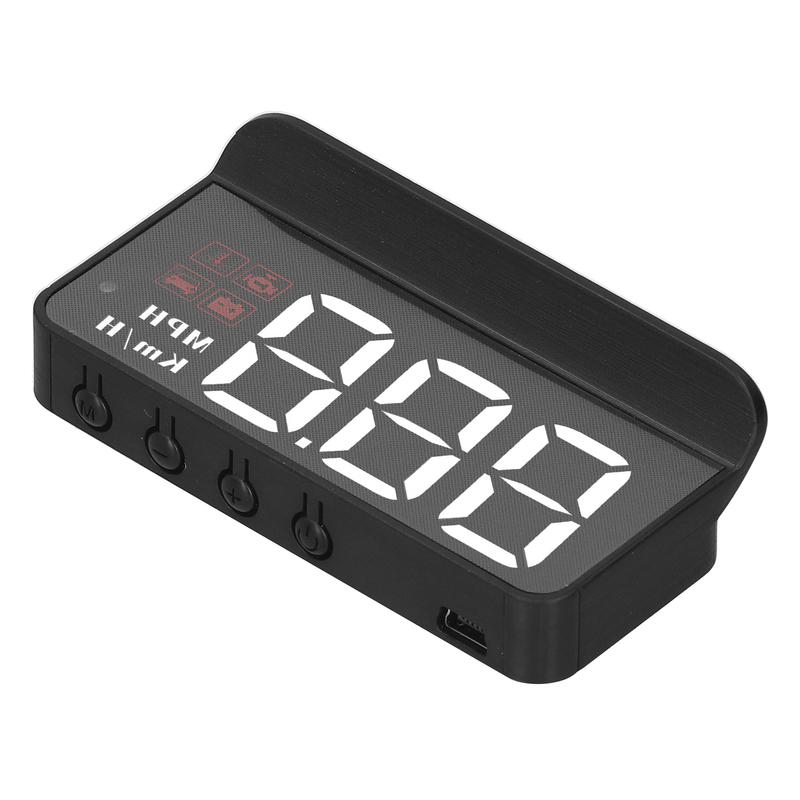 OBD2 HUD Head Up Display Windshield Projector Multi‑Function Gauge Alarm Fatigue Driving Reminder