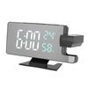 Digital Alarm Clock Large Display LED and Mirror Desk Clock 3 Brightness Levels Modern Electronic Clock for Bedroom