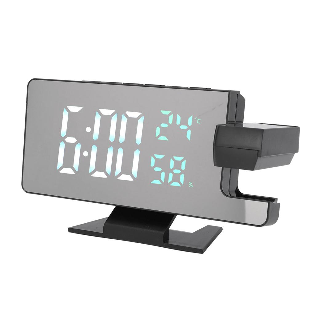Digital Alarm Clock Large Display LED and Mirror Desk Clock 3 Brightness Levels Modern Electronic Clock for Bedroom