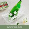 Ice Cube Tray with Lid And Bin Press-Button Release Ice Mold for Freezer