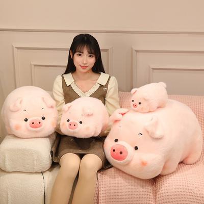 20/30/40cm Maialino Rosa Peluche Carino in Posizione Sdraiata Animale di Peluche Realistico Bambola Peluche Animale Domestico Cuscino per Bambini Regalo di Compleanno