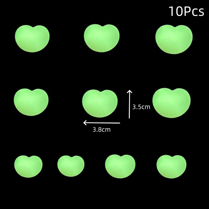 10Pcs Fun Noctilucent Butt Mochi Squishy Squeeze Stereo Relieve Stress Peach Bum Sticker Mobile Phone Decoration Accessories Toy