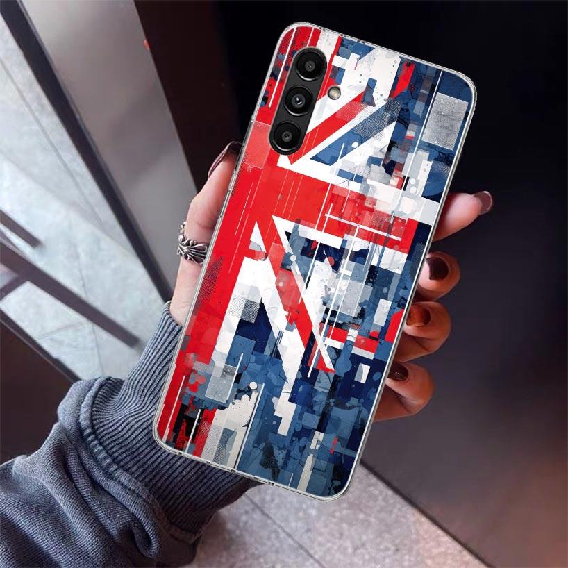 Kryt na telefon Union Jack Anglie UK Vlajka Pro Samsung Galaxy A17 A16 A15 A14 A13 A57 A56 A55 A54 A53 A37 A36 A35 A34 A33 A26 A25 A24