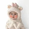 2-in-1 Hooded Scarf Keep Warm Winter Children's Hat Cute Scarf Hat Set  for Boys Girls