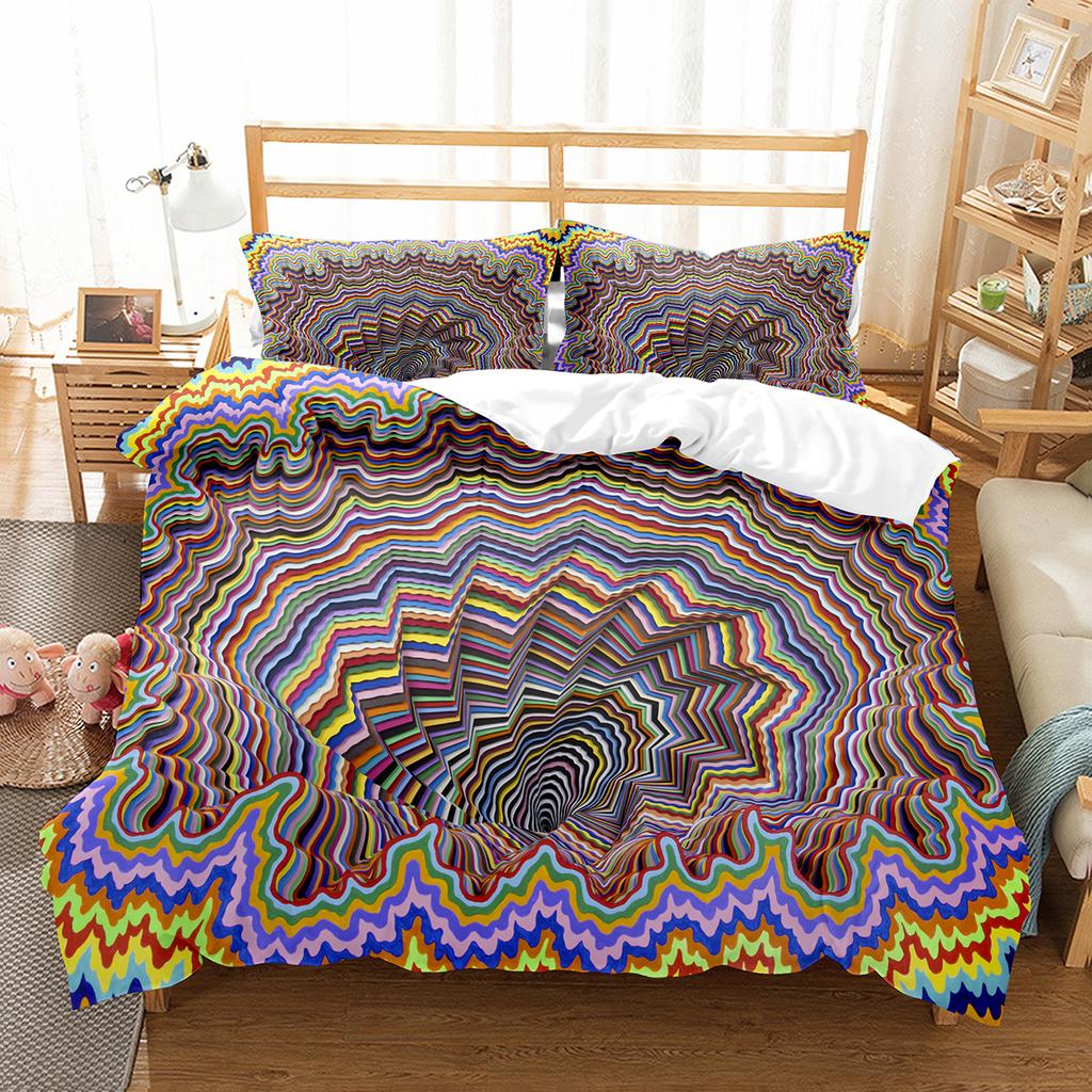 Bohemia Geometric Duvet Cover Queen For Kids Adult Room Microfiber Mandala Comforter Cover Floral Folk Art Abstract Bedding Set