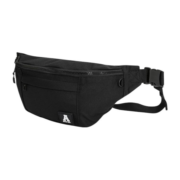 New Anta Canvas Shoulder Bag, Crossbody Bag, Canvas Bag, Sling Bag, Fanny Pack Regular Unisex Basic Black 992358141R-1