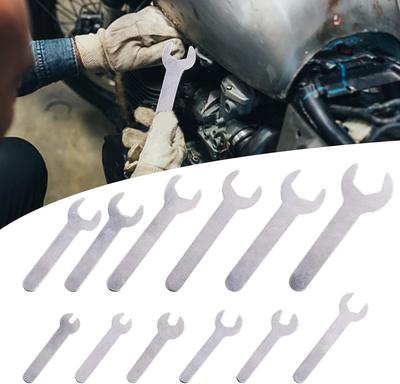 Biqing Wrench 2mm Small Wrench Adjustable Wrench 12-Piece Set, Ultra-Thin Open-End Wrench, 4-23mm Set,