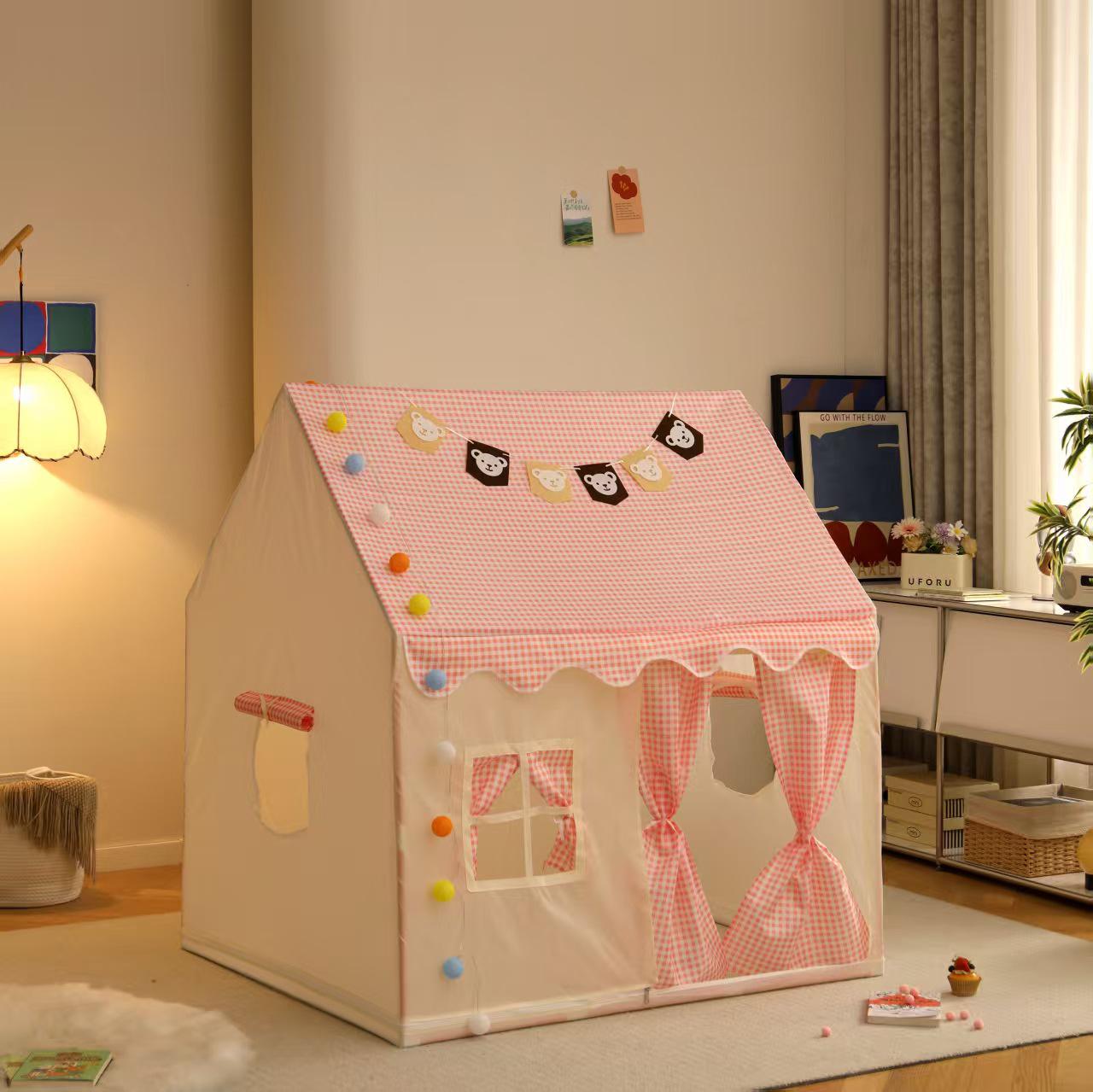 In-Stock Princess Tent for Girls - Indoor Playhouse for Kids 120*105*128 cm