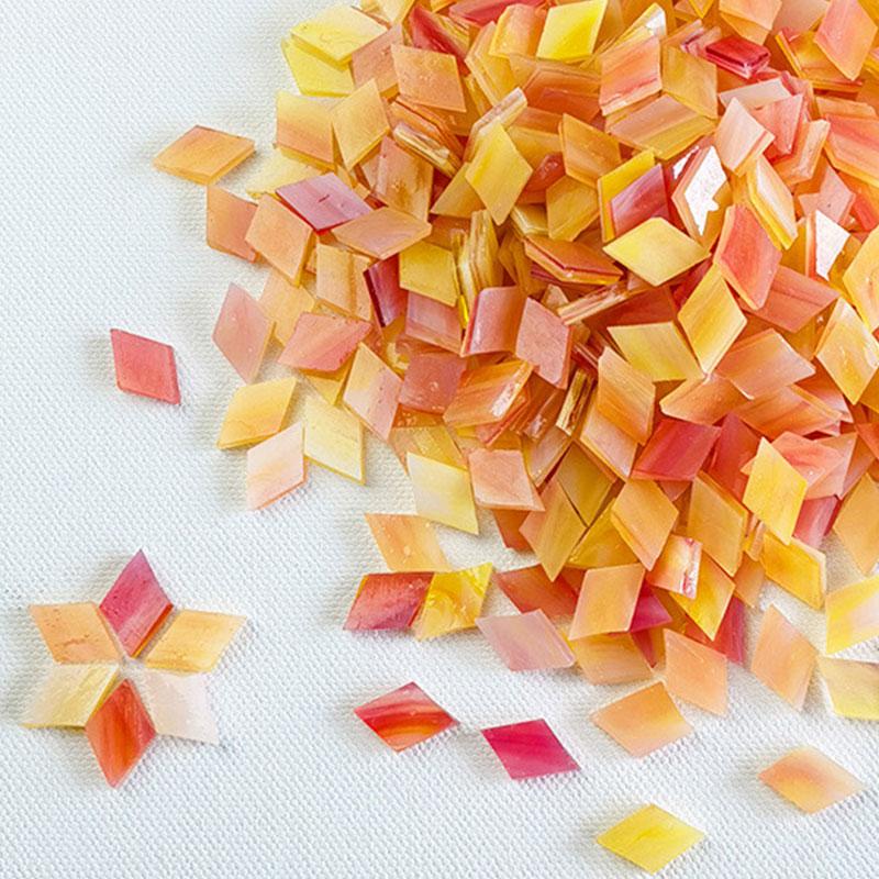 100g Clear Glass Mosaic Tiles Multi Color Mosaic Piece DIY Mosaic Making Stones for Craft Hobby Arts Home Wall Decoration Arte