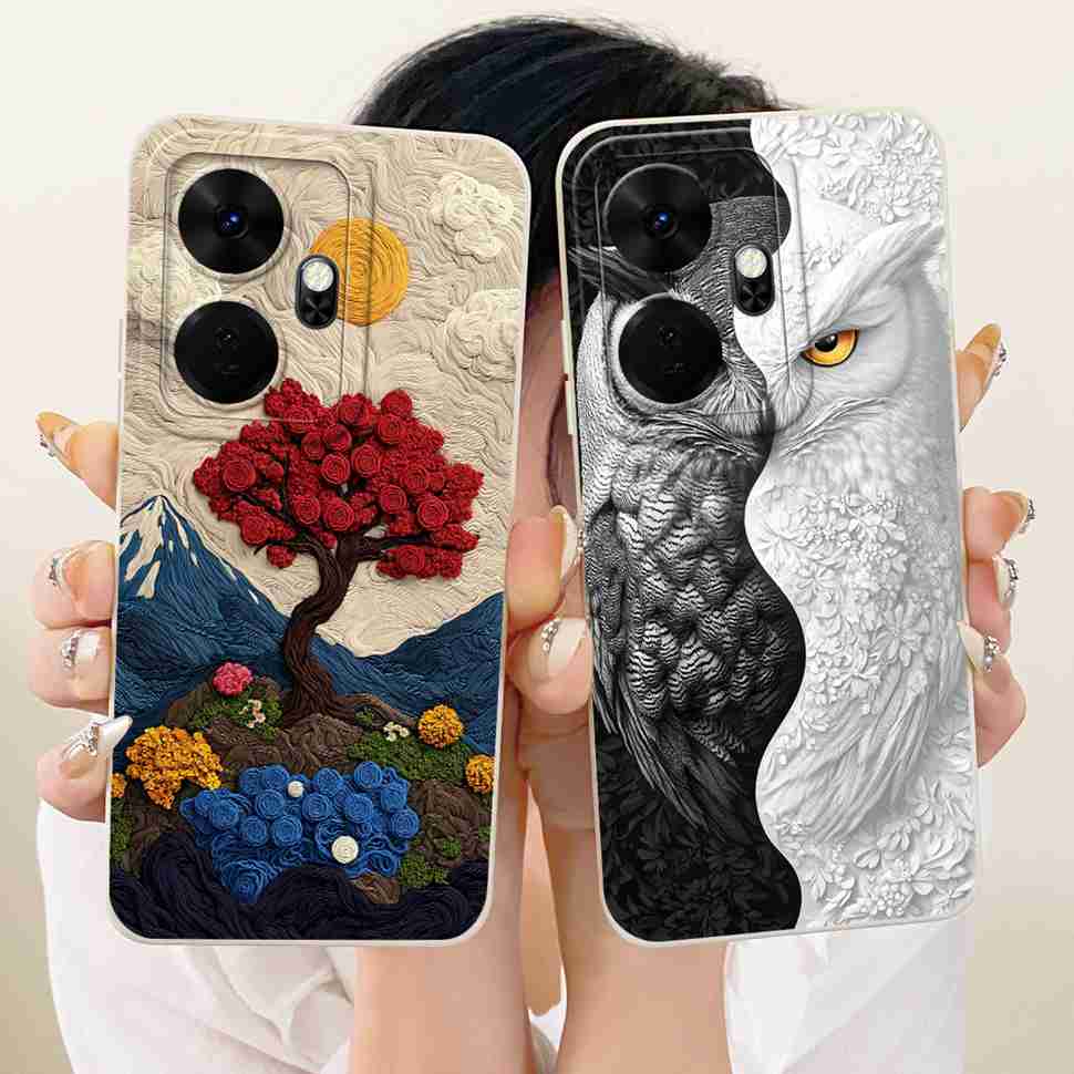 Case For Itel P55 Plus Casing Lovely Cat Dragon Flip Phone Cover For Itel P 55 P55Plus P55+ P663LN P663L Coque Capa