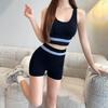 Women's Tummy Control Sportswear Set - Yoga, Running, Fitness Sports Bra with Pads, No Underwire, Casual Slimming Two-Piece.