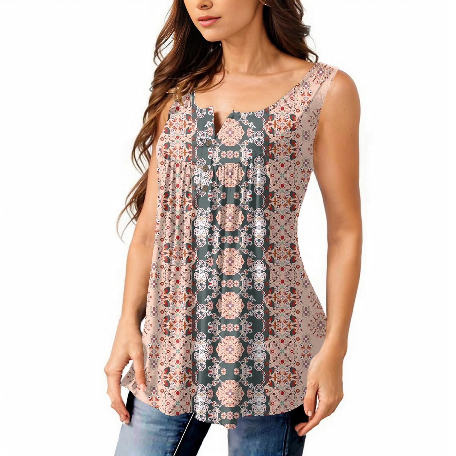 

Женская мода, однотонная плиссированная повседневная футболка без рукавов, жилет на пуговицах, топ XXXXL