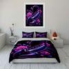 Vivid Scorpion Floral Trio Design Kid'S And Adults' Bedroom Decor, Exquisite Three-Piece Bedding Set Gift