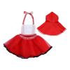 - Halloween Bonnet Costume For Girls, Red