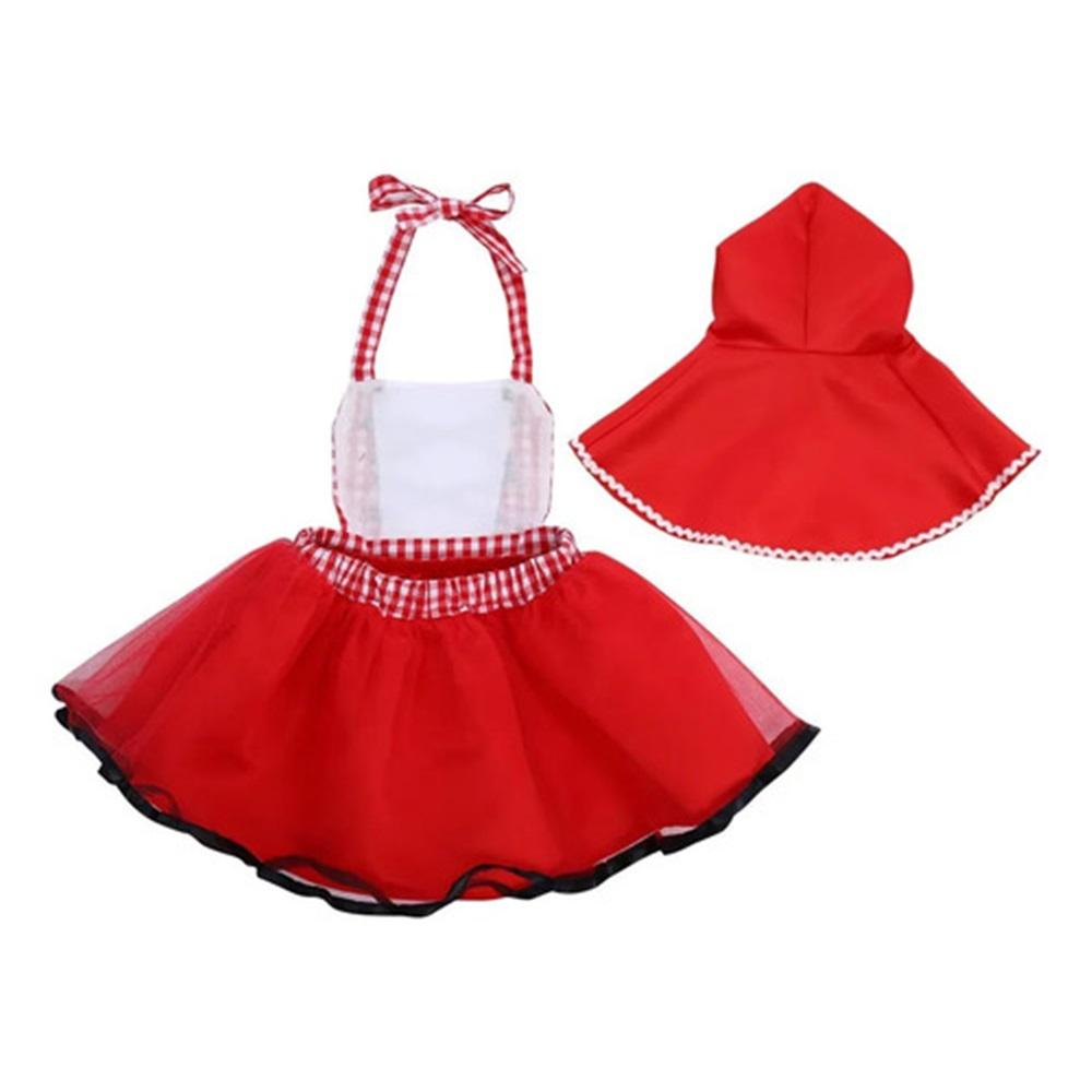 - Halloween Bonnet Costume For Girls, Red