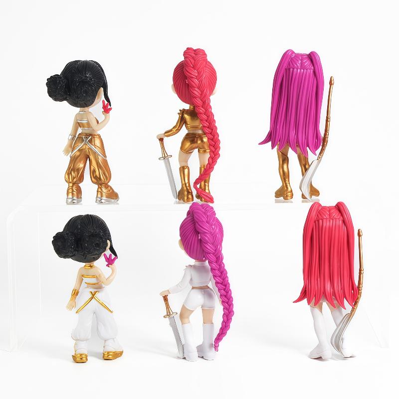 Kpop Demon Hunter Group Rumi Mira Zoe Pvc Doll Figure Toy Collectible Statue Model Desk Ornament Decorative Figurine For Gift