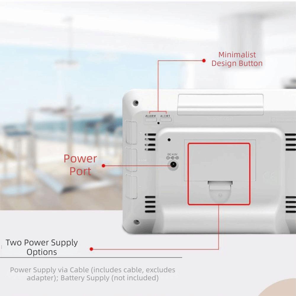 Remote Sensor Weather Station Wireless Weather Forecast Clock Wireless Multifunction Clock  Bedroom