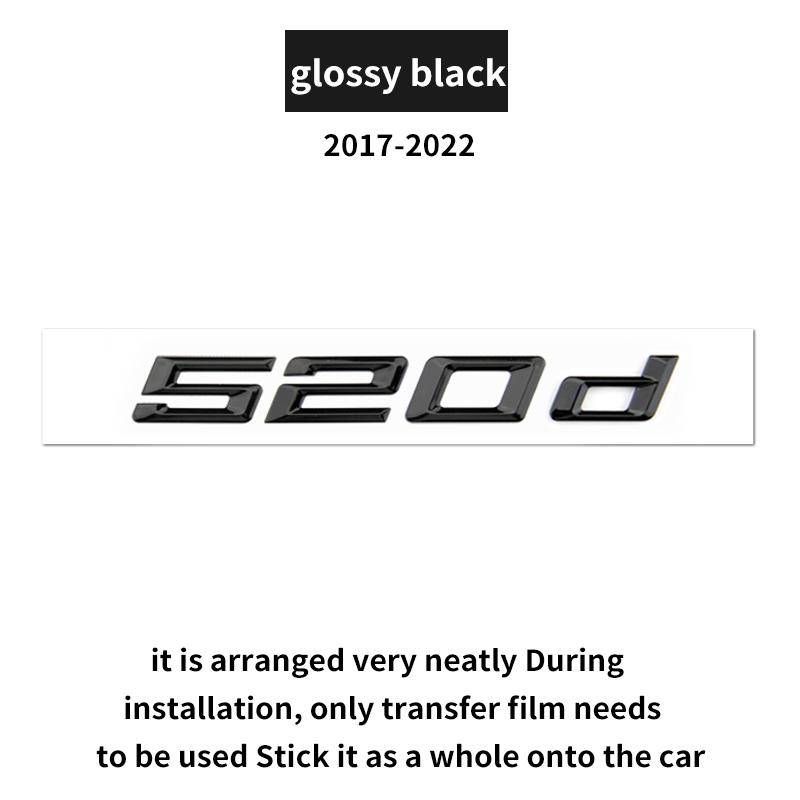 

Suitable for BMW 5 Series G60 G30 F10 F11 520d 525i G61 530d 530e 540i 528 535i GT F07 rear emblem car logo numerical letters