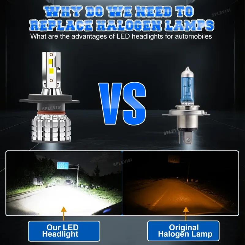IP67 Waterproof Durable Sports Car Night Driving Safety LED Headlight Bulbs For MITSUBISHI OUTLANDER 1(CUW) 2003 2004 2005 2006
