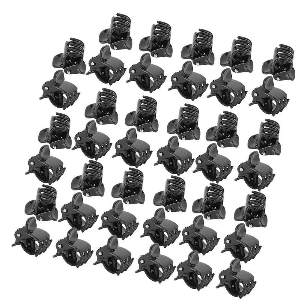100PCS Black Plastic Mini Clips Small Claws Hair Clip Clamp Clothes Hair Accessories