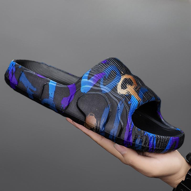 

Оригинальные мужские тапочки на платформе, слипоны, домашние бесшумные легкие тапочки, летние, для прогулок по городу, для улицы, пляжные повседневные сандалии для мужчин, сандалии 39-40