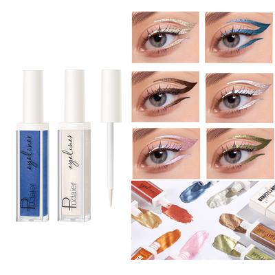 Penna eyeliner liquido colorato Trucco eyeliner liquido a 12 colori impermeabile e ad asciugatura rapida