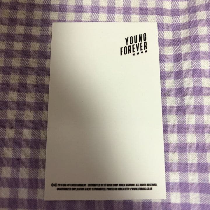 [POUŽITÁ] Oficiální BTS DOPE YOUNG FOREVER Tae První edice Limitovaná edice Sběratelská karta Choro
