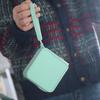 Mini Silicone Square Coin Purse Solid Color Small Item Bag Cute   Men