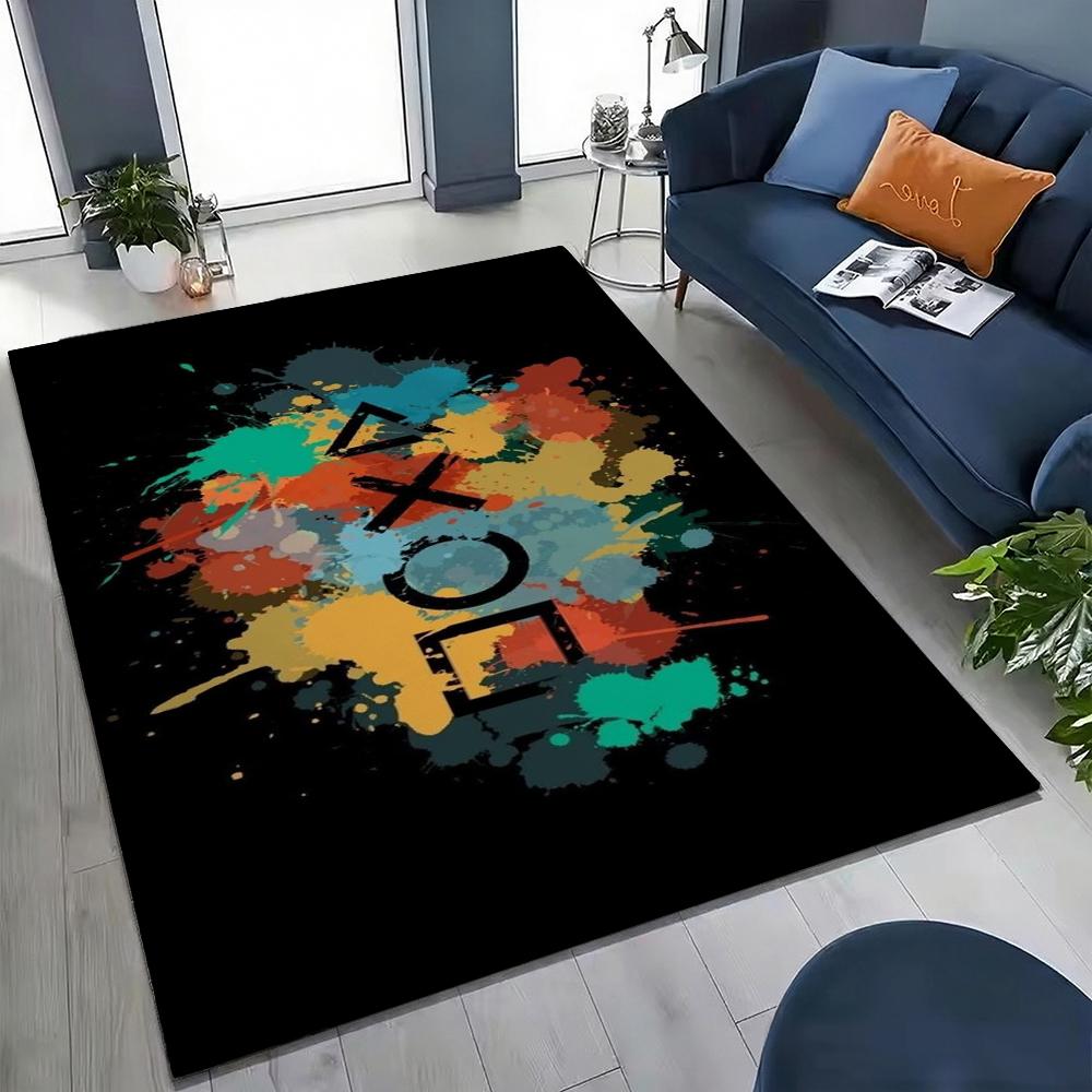 Colorful Game Controllers Patterned Rug Absorbent Nonslip Carpet For Bedroom Kitchen Bathroom Home Decor Halloween Gift