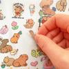 4pcs/set Cute Diary Decoration Capybara Scrapbooking Collage Stickers Painting  Children