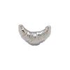 Broche croissant haut de gamme design féminin niche croissant argenté Insigne de couple célébrité Internet