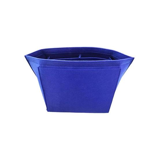 

Органайзер-вставка для сумочки из войлока, многосекционный, органайзер для сумочки, вставка в сумку с карманом на молнии, организует вашу сумочку для женщин S королевский синий