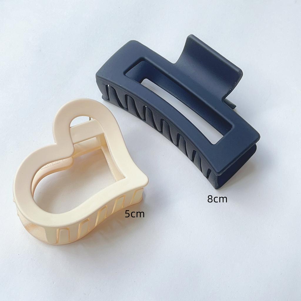 2 Pack 4.3 Inch Large Hair Clips Neutral Color Hair Claw for Women Thin Thick Curly Hair Matte Claw Clips Strong Hold Jaw Clip