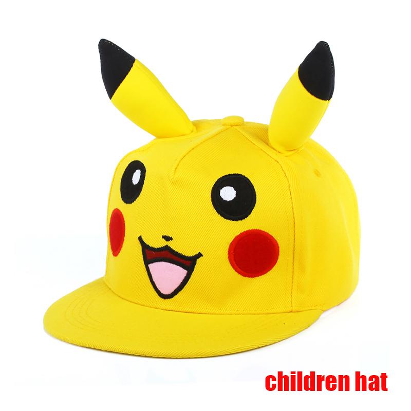 

2026 Anime Figure Pokemon Baseball Cap Pikachu Adjustable Pokemon Cosplay Cartoon Adult Hats Boy Girl Kids Birthday Gifts