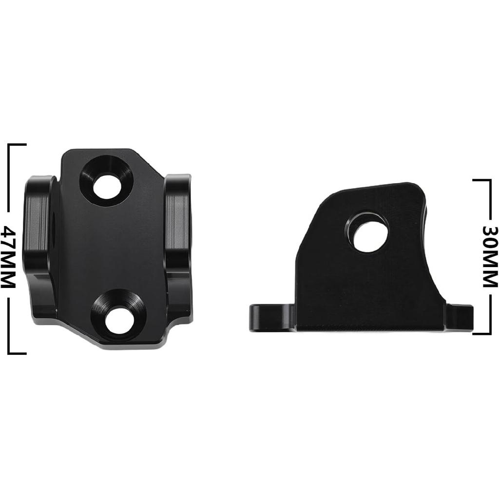 E Dirt Bike Foot Peg Bracket for Tutti Soleil 01, Aluminum Footrest Bracket for Tuttio Soleil 01, Knight Black