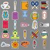 50 Pieces of Fashionable Ins Style Stationery Set Personality DIY Trendy Cartoon Luggage Scooter Car Decoration Stickers