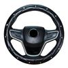 Universal PU Leather Car Steering Wheel Cover Bling Rhinestone Crystal Car Handcraft Interior Decor Accessories For Women L L9C9