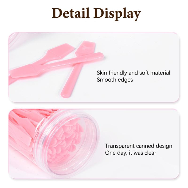 100 Pcs/Jar Mini Cosmetic Spatula Scoop Face Cream Makeup Mask Mixed Spoon Beauty Diy Tools Eye Facial Makeup Applicator Sticks