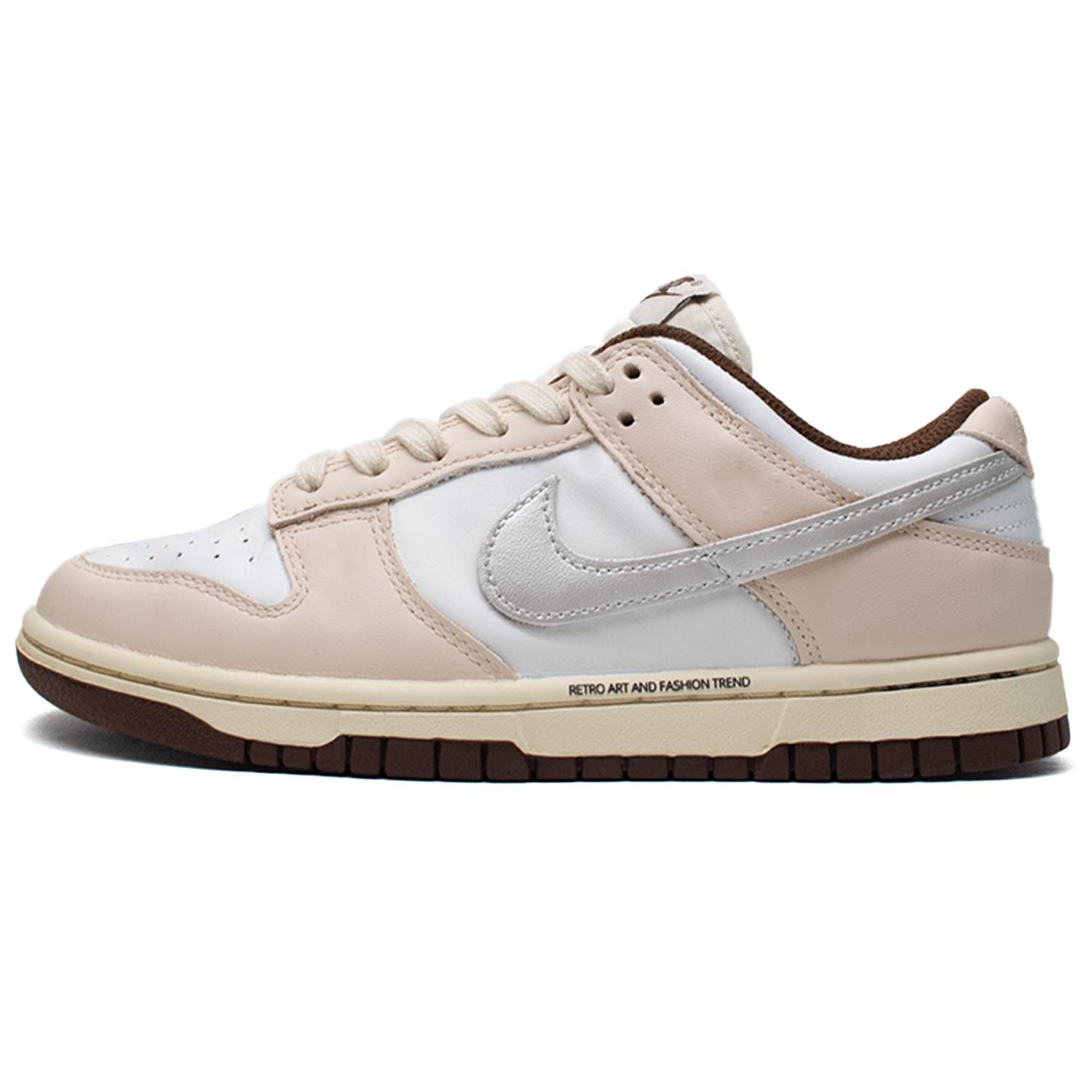 

Nike Dunk Low Cheese Milk Coffee Cushioning Low top Skateboard Shoes Women s Lotus Color DD1503-124(Team98-) 42