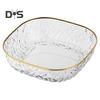 Translucent Fruit Diamondtexture Light Plate Luxury Large Capacity Fruit Plate Versatile Elegant Countertop Organizer