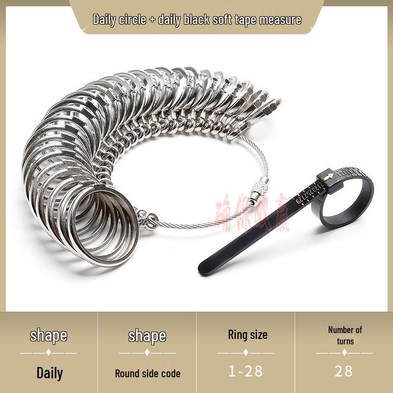 Soft Ring Size Measuring Tool - Accurate Finger Ruler for UK, Europe, Japan, Korea, Hong Kong