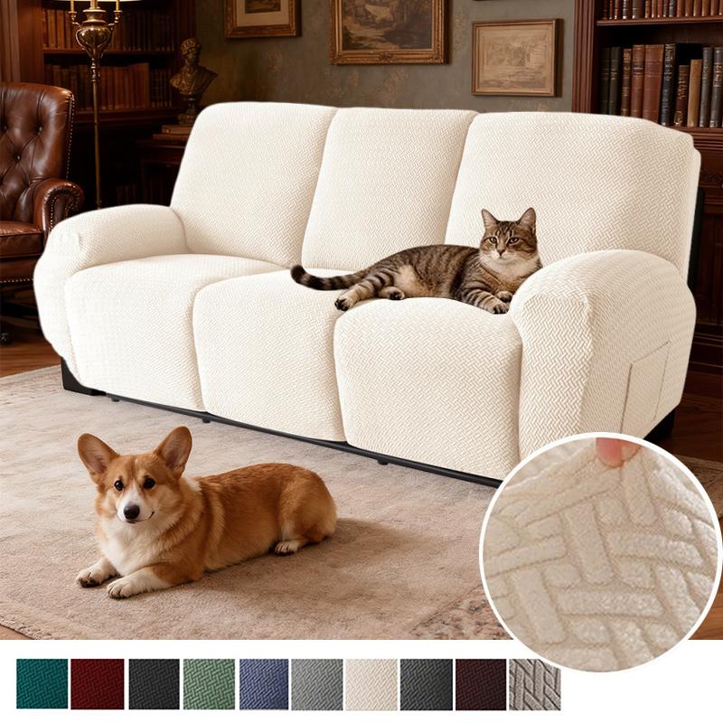1/2/3Seater Recliner Sofa Covers For Living Room Non-Slip Armchair Slipcover Stretch Spandex Recliner Cover Furniture Protect